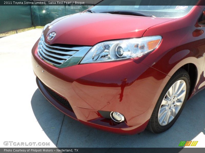 Salsa Red Pearl / Bisque 2011 Toyota Sienna Limited