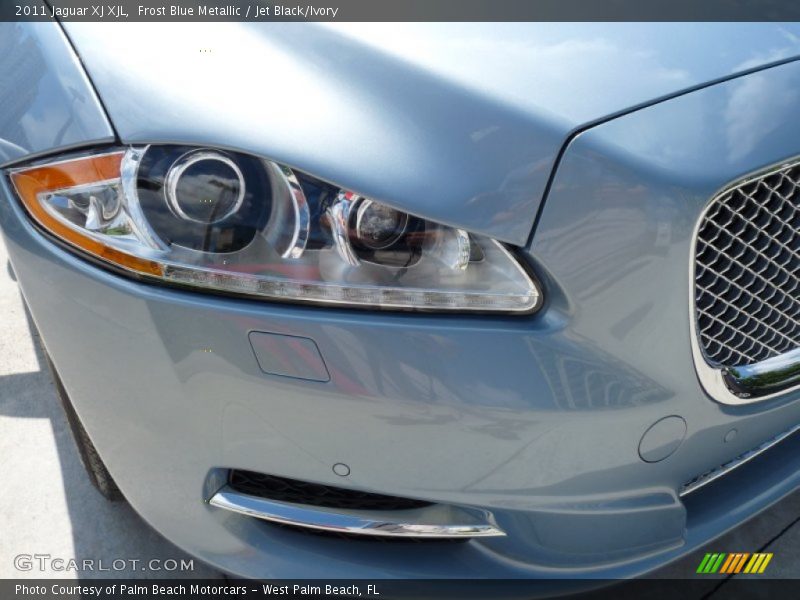 Frost Blue Metallic / Jet Black/Ivory 2011 Jaguar XJ XJL
