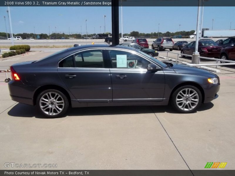 Titanium Gray Metallic / Sandstone Beige 2008 Volvo S80 3.2