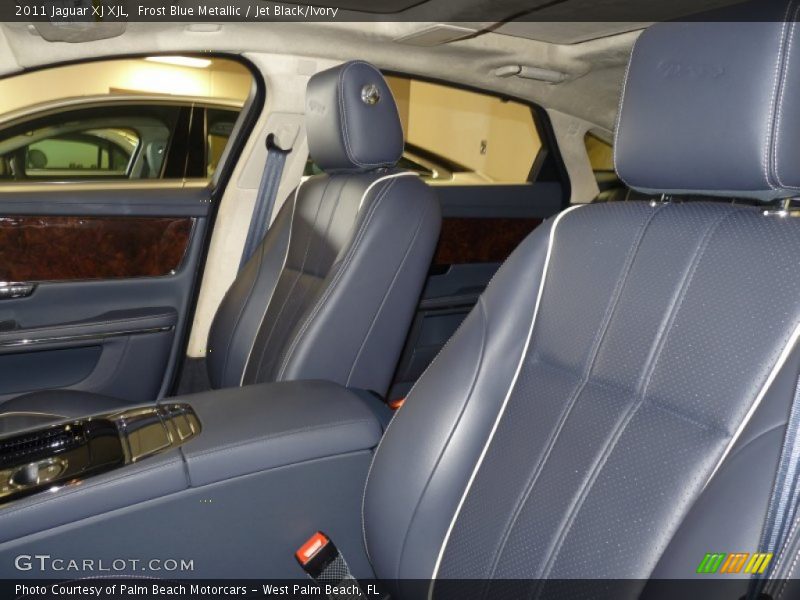 Frost Blue Metallic / Jet Black/Ivory 2011 Jaguar XJ XJL