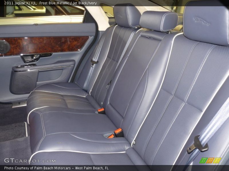 Frost Blue Metallic / Jet Black/Ivory 2011 Jaguar XJ XJL