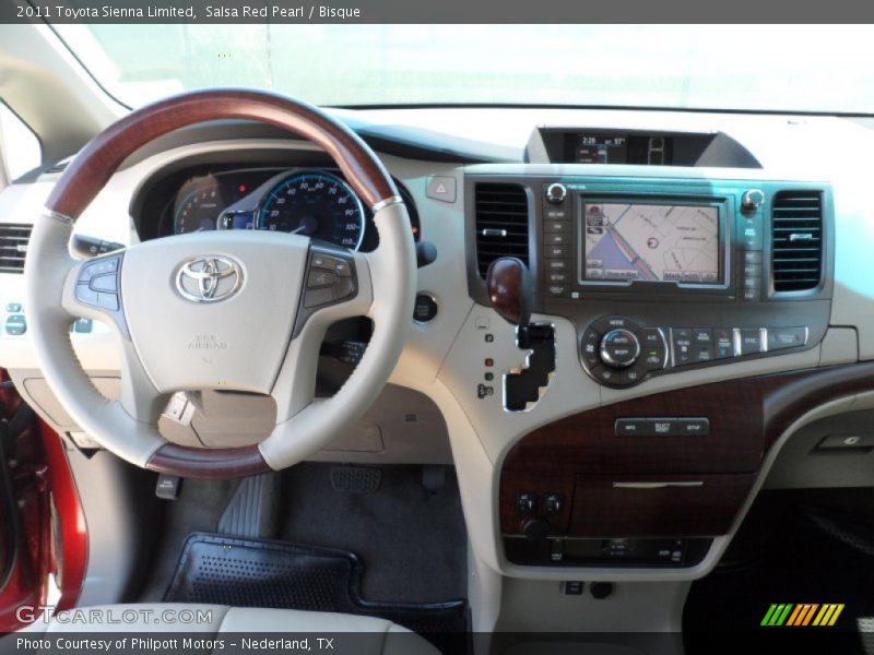 Salsa Red Pearl / Bisque 2011 Toyota Sienna Limited