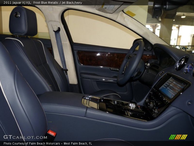 Frost Blue Metallic / Jet Black/Ivory 2011 Jaguar XJ XJL