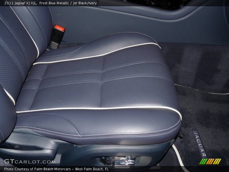 Frost Blue Metallic / Jet Black/Ivory 2011 Jaguar XJ XJL