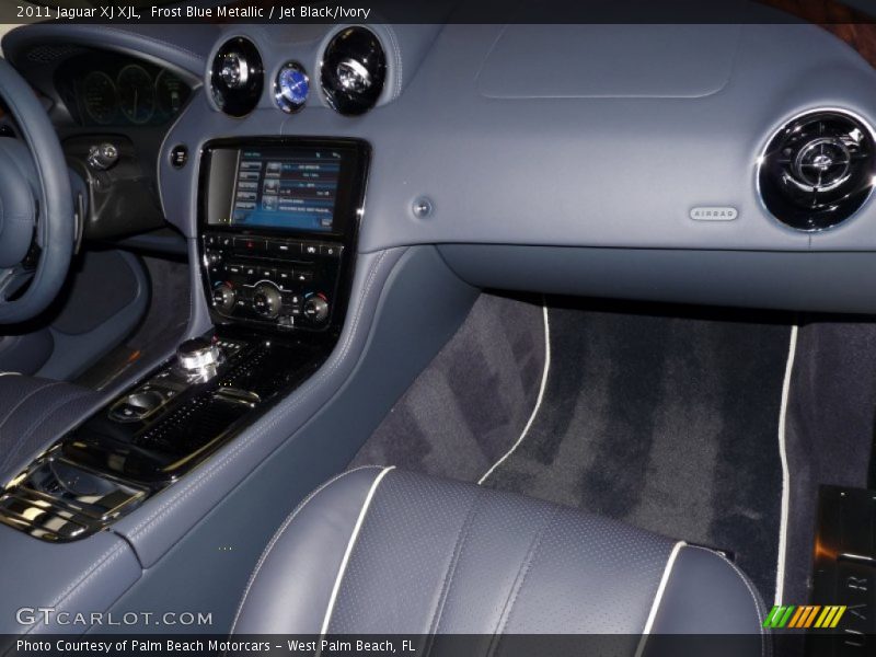 Frost Blue Metallic / Jet Black/Ivory 2011 Jaguar XJ XJL