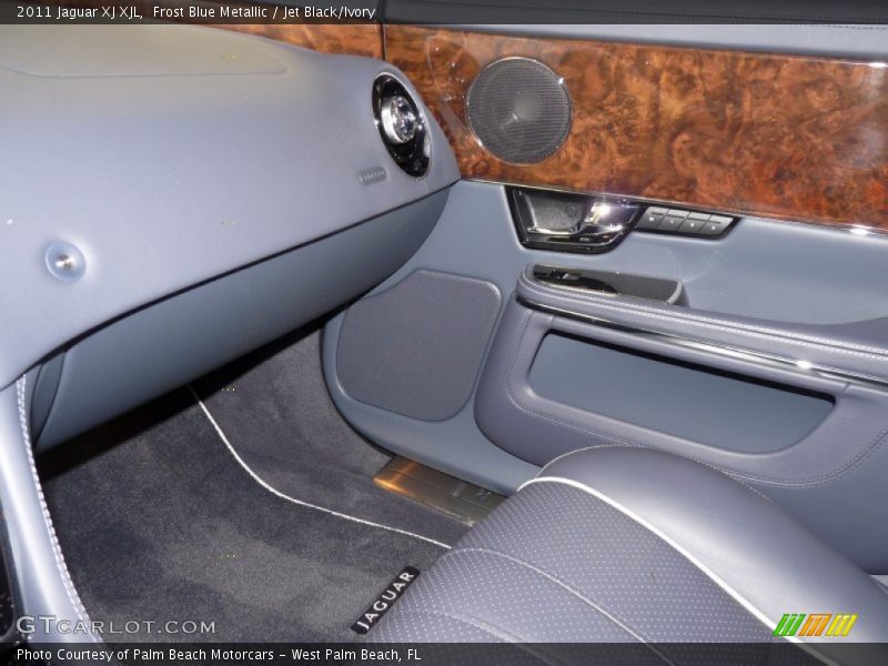 Frost Blue Metallic / Jet Black/Ivory 2011 Jaguar XJ XJL