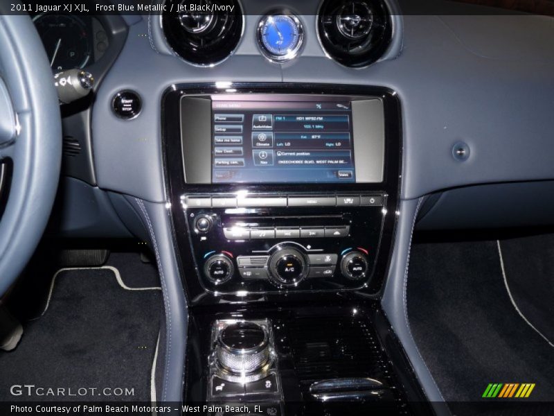Frost Blue Metallic / Jet Black/Ivory 2011 Jaguar XJ XJL