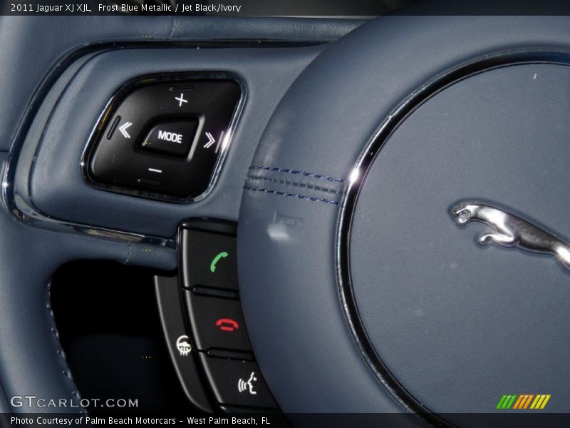 Frost Blue Metallic / Jet Black/Ivory 2011 Jaguar XJ XJL
