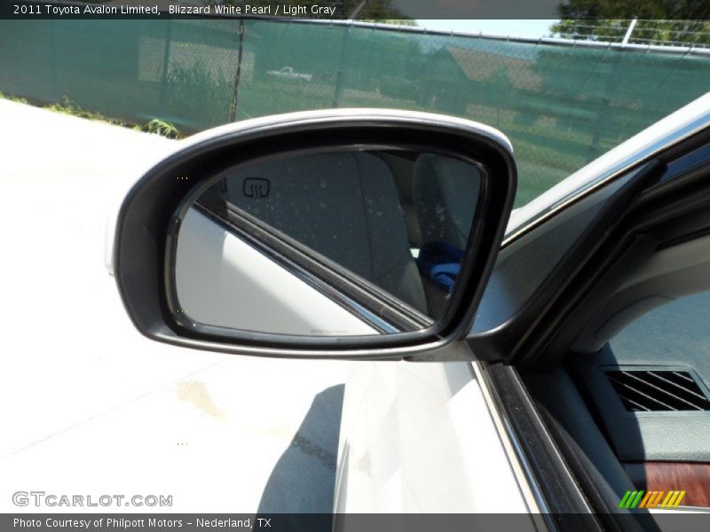 Blizzard White Pearl / Light Gray 2011 Toyota Avalon Limited