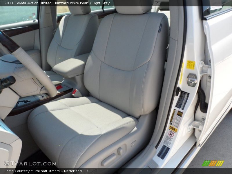 Blizzard White Pearl / Light Gray 2011 Toyota Avalon Limited