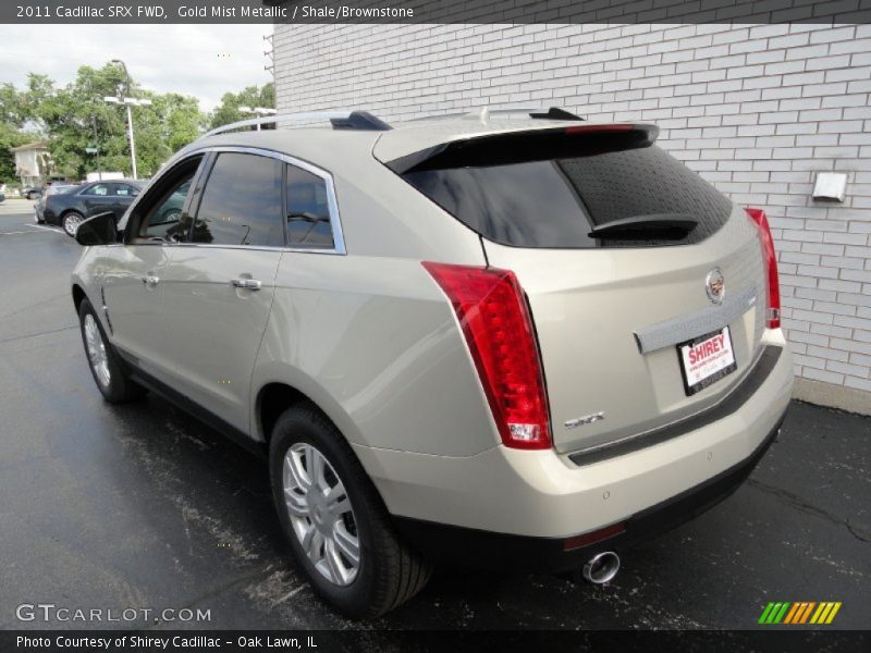 Gold Mist Metallic / Shale/Brownstone 2011 Cadillac SRX FWD