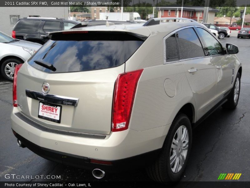 Gold Mist Metallic / Shale/Brownstone 2011 Cadillac SRX FWD