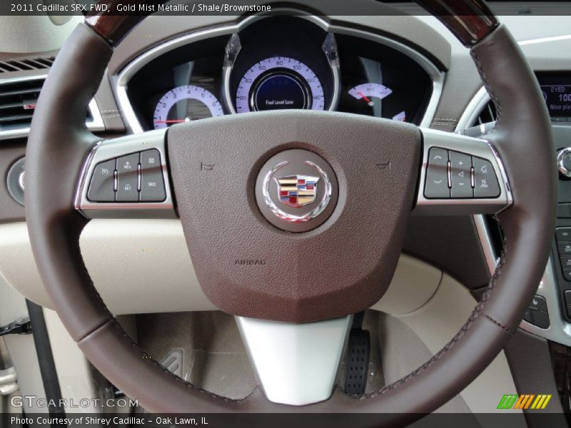 Gold Mist Metallic / Shale/Brownstone 2011 Cadillac SRX FWD