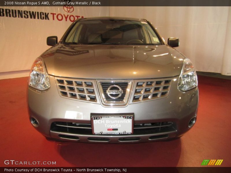 Gotham Gray Metallic / Black 2008 Nissan Rogue S AWD