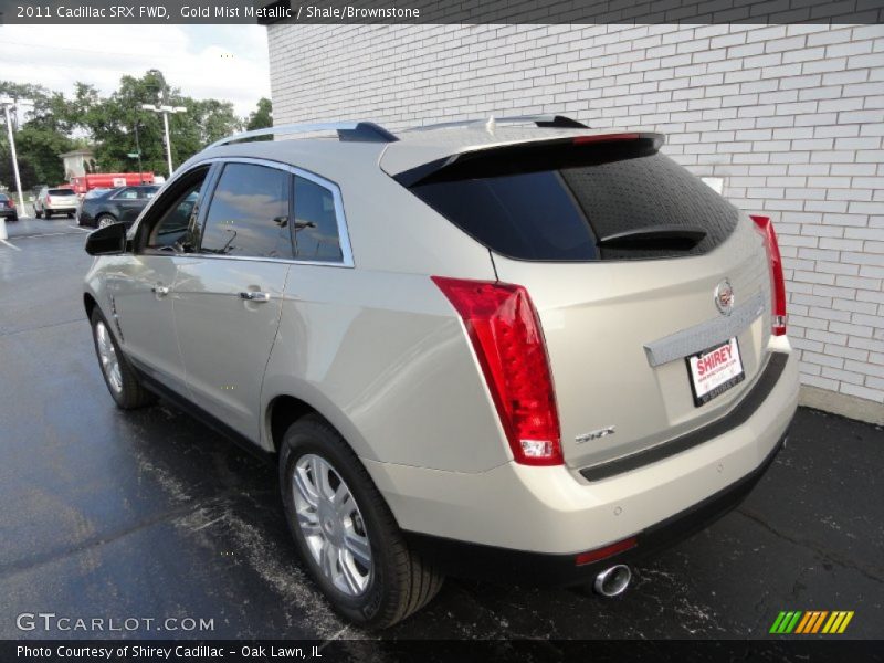 Gold Mist Metallic / Shale/Brownstone 2011 Cadillac SRX FWD