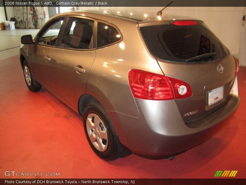 Gotham Gray Metallic / Black 2008 Nissan Rogue S AWD