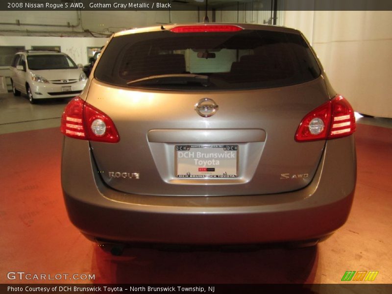Gotham Gray Metallic / Black 2008 Nissan Rogue S AWD