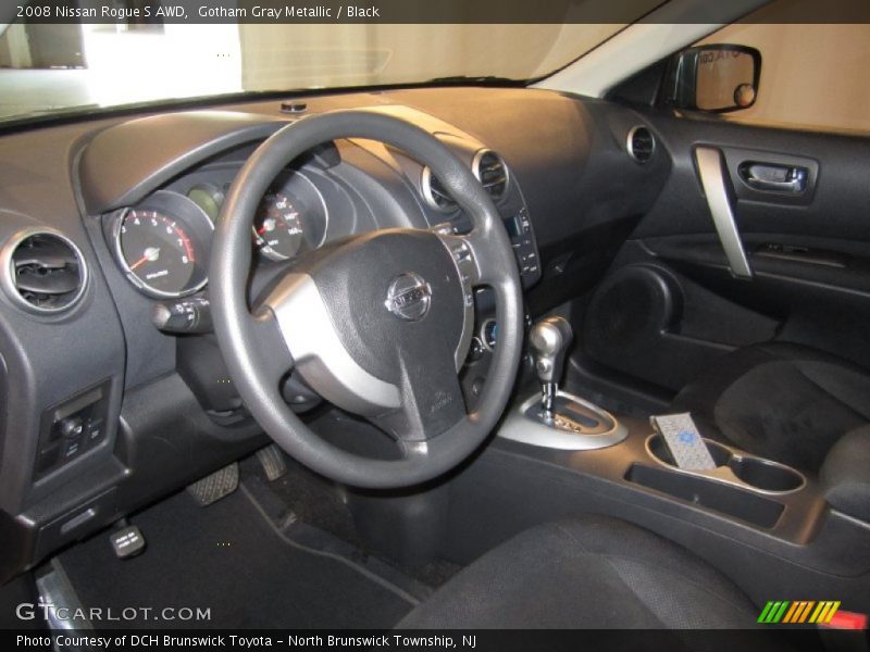 Gotham Gray Metallic / Black 2008 Nissan Rogue S AWD