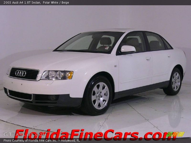Polar White / Beige 2003 Audi A4 1.8T Sedan