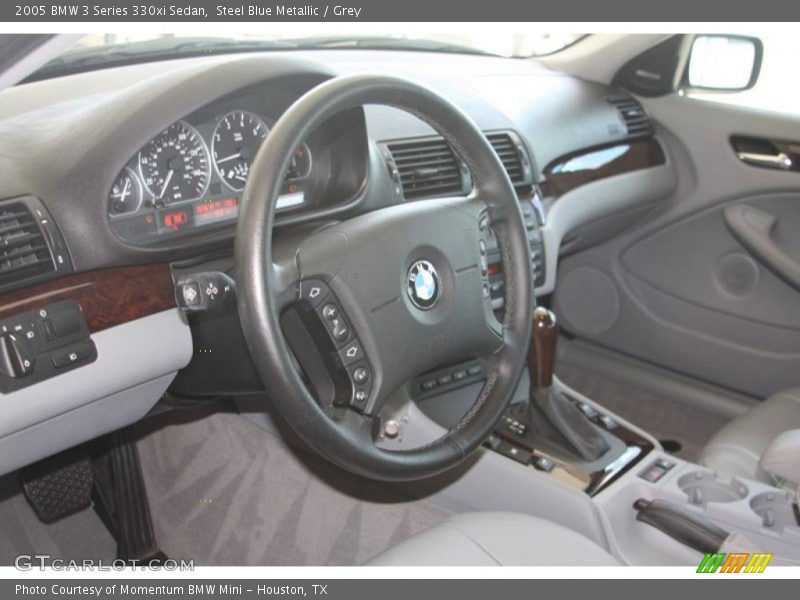 Steel Blue Metallic / Grey 2005 BMW 3 Series 330xi Sedan