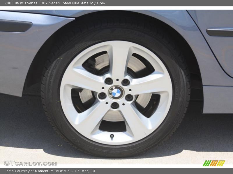 Steel Blue Metallic / Grey 2005 BMW 3 Series 330xi Sedan