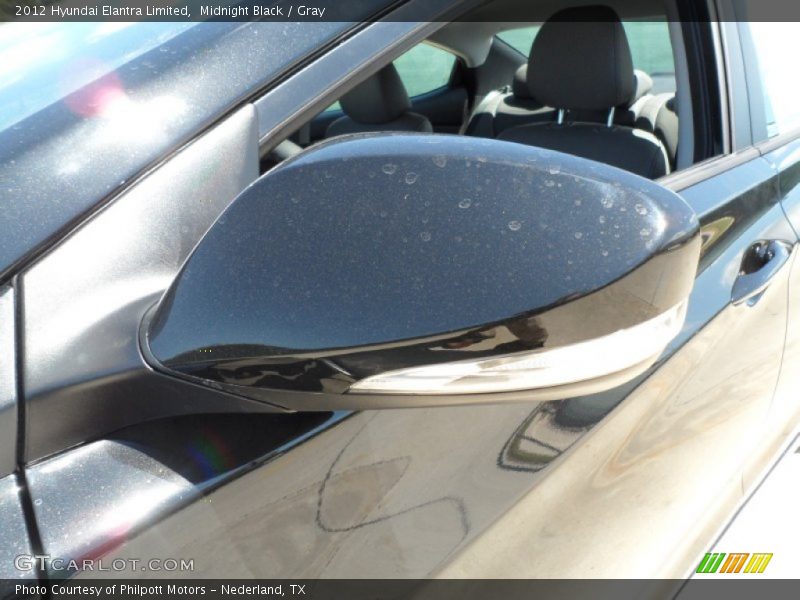 Midnight Black / Gray 2012 Hyundai Elantra Limited