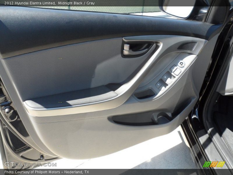 Midnight Black / Gray 2012 Hyundai Elantra Limited