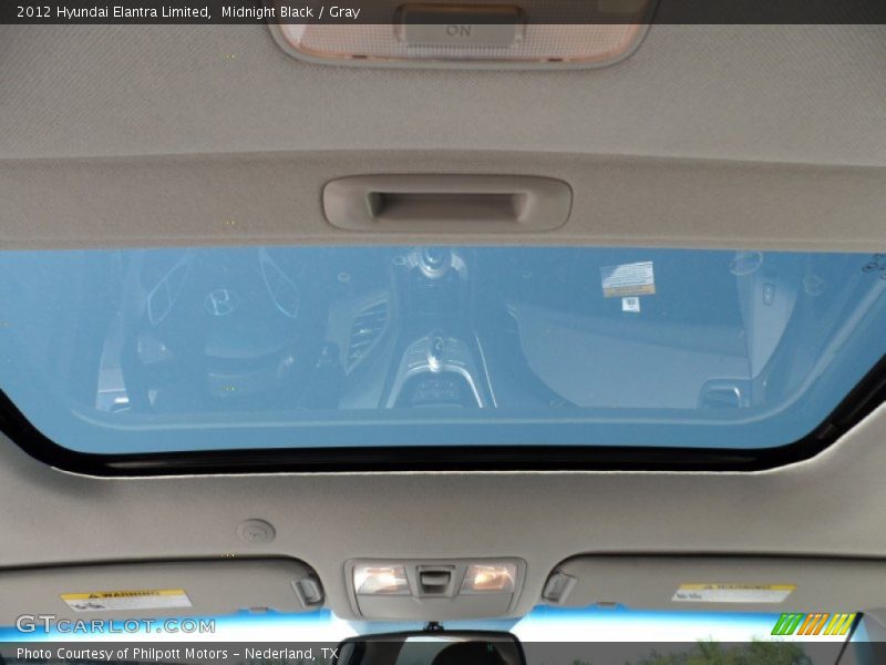 Midnight Black / Gray 2012 Hyundai Elantra Limited
