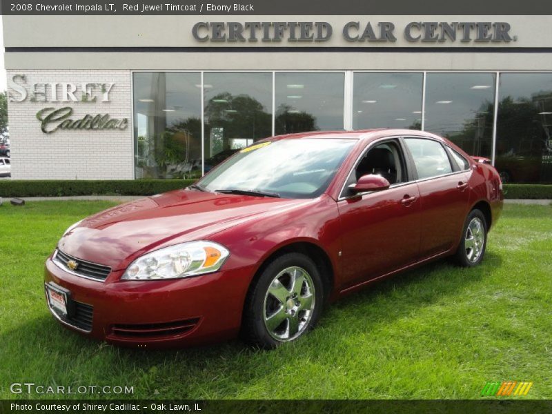 Red Jewel Tintcoat / Ebony Black 2008 Chevrolet Impala LT