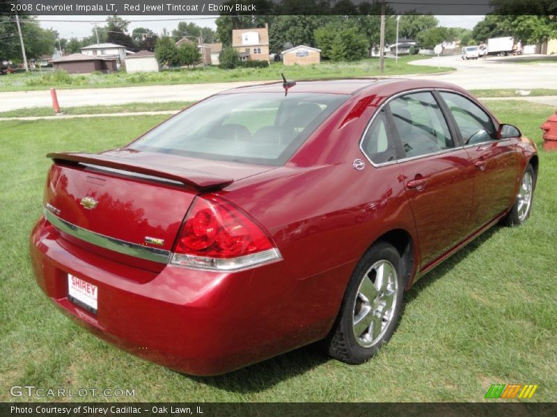Red Jewel Tintcoat / Ebony Black 2008 Chevrolet Impala LT