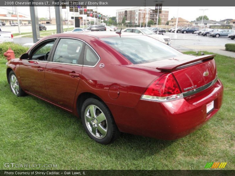 Red Jewel Tintcoat / Ebony Black 2008 Chevrolet Impala LT