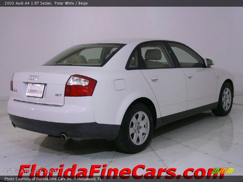 Polar White / Beige 2003 Audi A4 1.8T Sedan