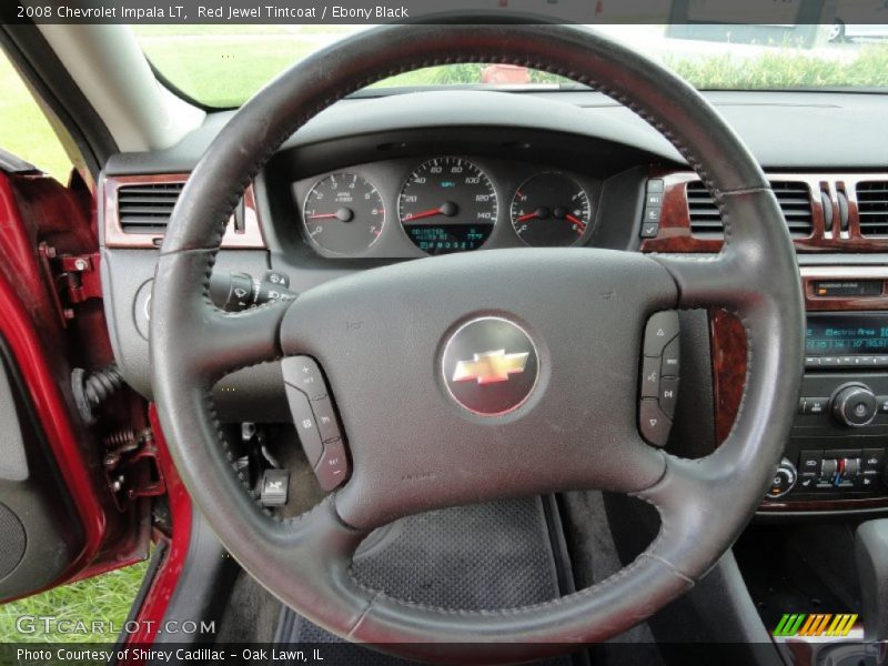 Red Jewel Tintcoat / Ebony Black 2008 Chevrolet Impala LT