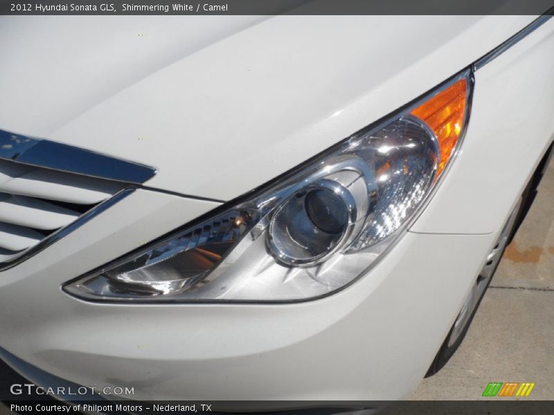 Shimmering White / Camel 2012 Hyundai Sonata GLS