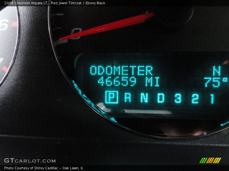 Red Jewel Tintcoat / Ebony Black 2008 Chevrolet Impala LT