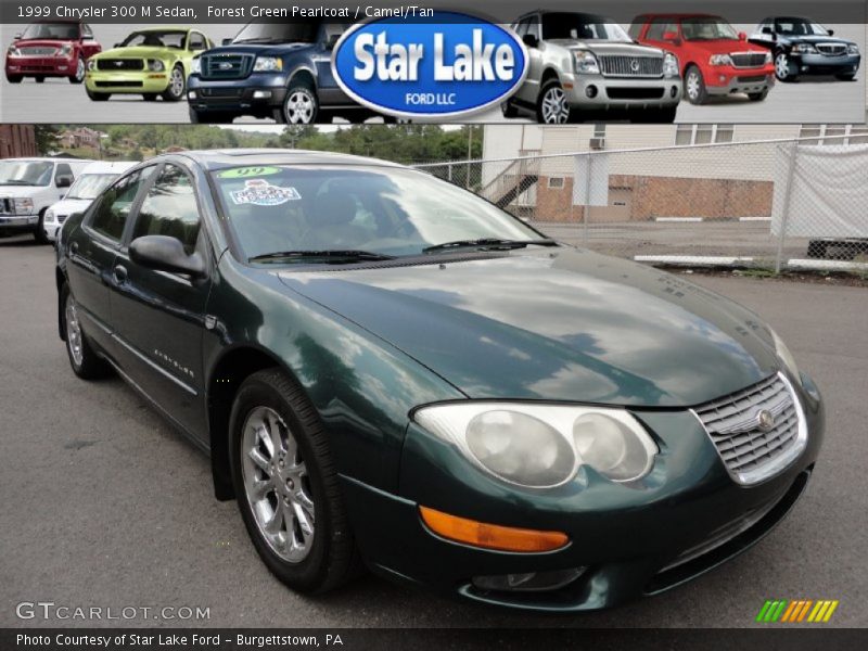 Forest Green Pearlcoat / Camel/Tan 1999 Chrysler 300 M Sedan