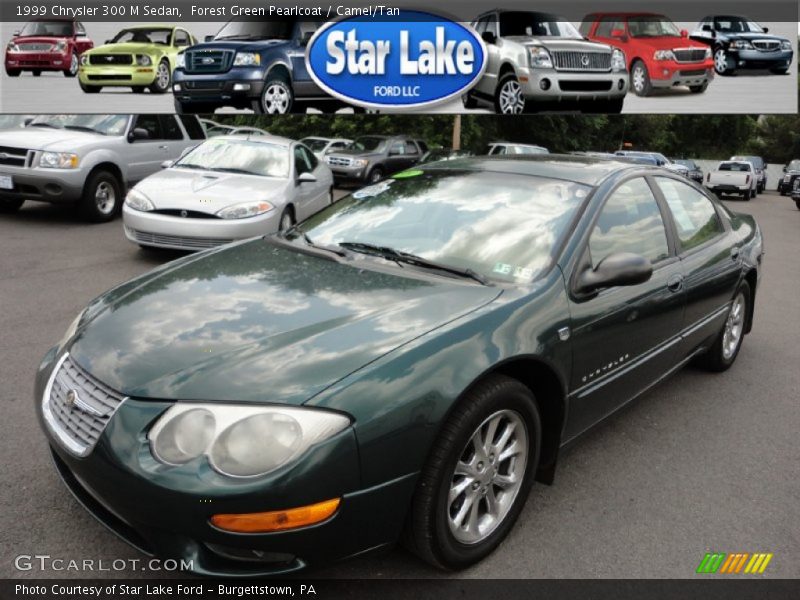 Forest Green Pearlcoat / Camel/Tan 1999 Chrysler 300 M Sedan