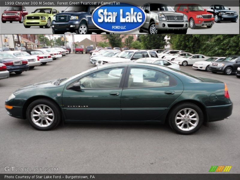 Forest Green Pearlcoat / Camel/Tan 1999 Chrysler 300 M Sedan