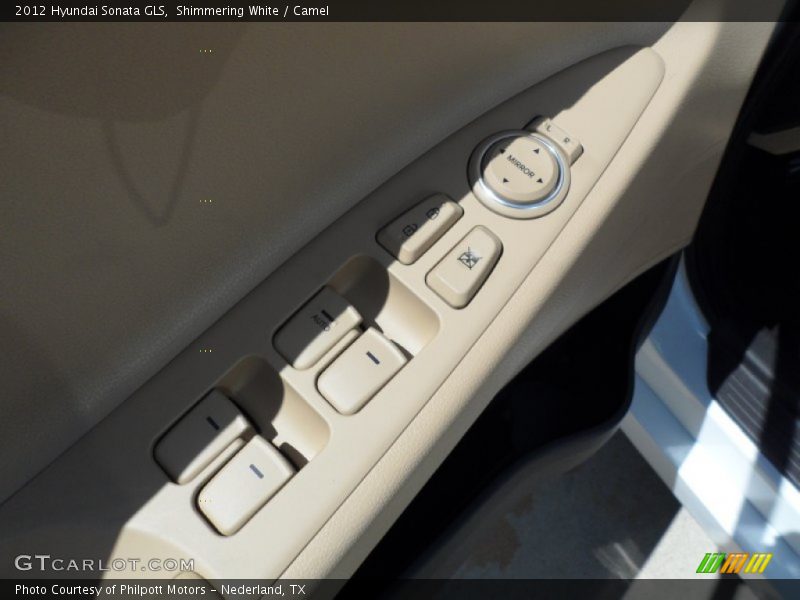 Shimmering White / Camel 2012 Hyundai Sonata GLS