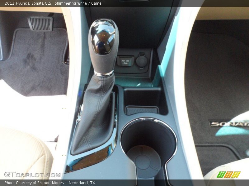 Shimmering White / Camel 2012 Hyundai Sonata GLS