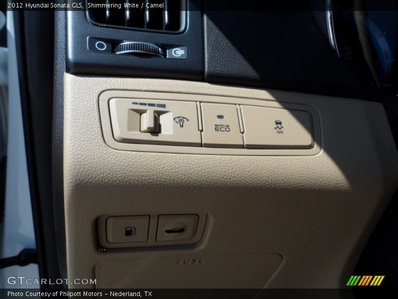 Shimmering White / Camel 2012 Hyundai Sonata GLS