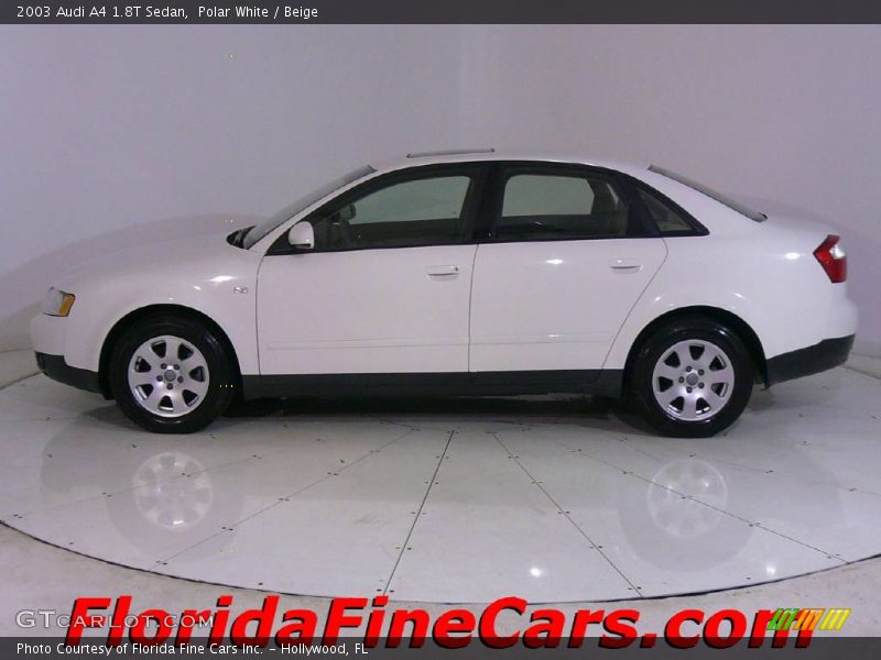 Polar White / Beige 2003 Audi A4 1.8T Sedan