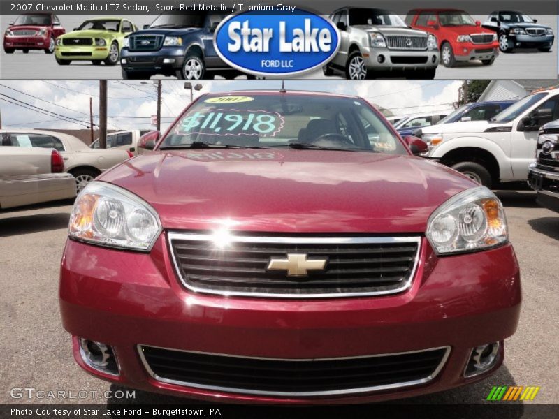 Sport Red Metallic / Titanium Gray 2007 Chevrolet Malibu LTZ Sedan