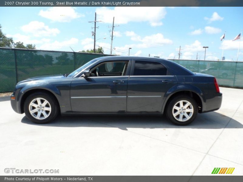 Steel Blue Metallic / Dark Khaki/Light Graystone 2007 Chrysler 300 Touring