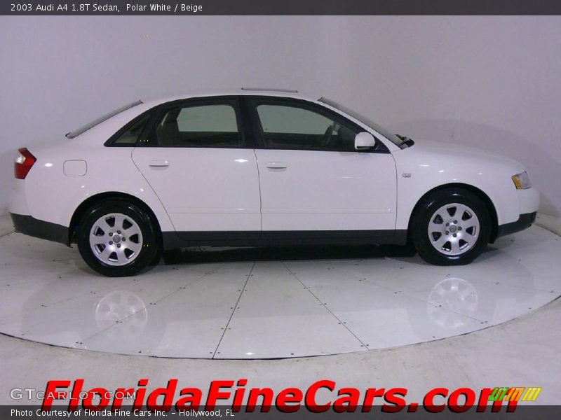 Polar White / Beige 2003 Audi A4 1.8T Sedan