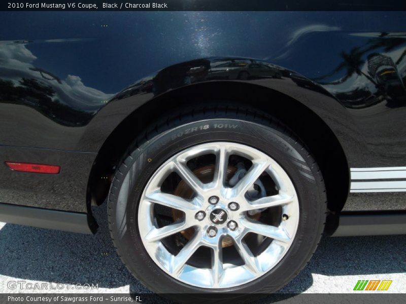 Black / Charcoal Black 2010 Ford Mustang V6 Coupe