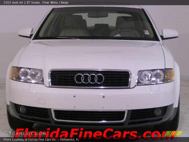 Polar White / Beige 2003 Audi A4 1.8T Sedan