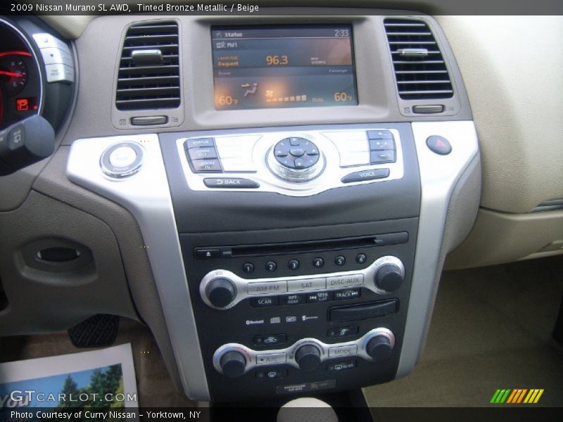 Tinted Bronze Metallic / Beige 2009 Nissan Murano SL AWD