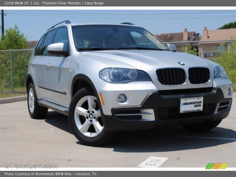 Titanium Silver Metallic / Sand Beige 2008 BMW X5 3.0si