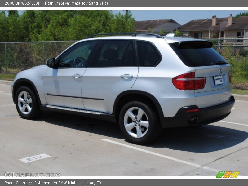 Titanium Silver Metallic / Sand Beige 2008 BMW X5 3.0si